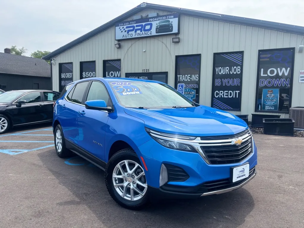 Blue 2024 CHEVROLET EQUINOX LT for sale in Crown Point, IN