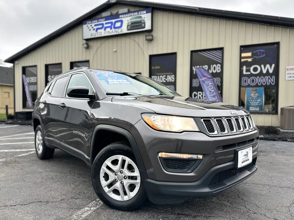 Gray 2021 JEEP COMPASS SPORT for sale in Crown Point, IN