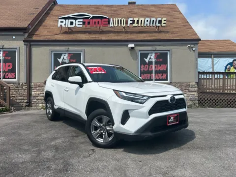 White 2023 TOYOTA RAV4 HYBRID LE - AWD for sale in Merrillville, IN