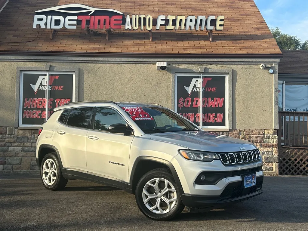 Silver 2024 JEEP COMPASS LATITUDE - 4X4 for sale in Merrillville, IN