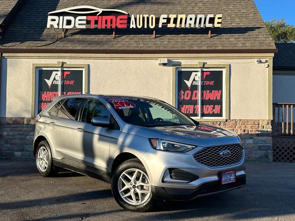 Silver 2024 FORD EDGE SEL-AWD for sale in Merrillville, IN