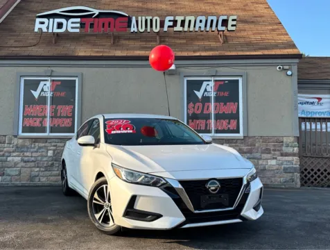 White 2021 NISSAN SENTRA SV for sale in Merrillville, IN