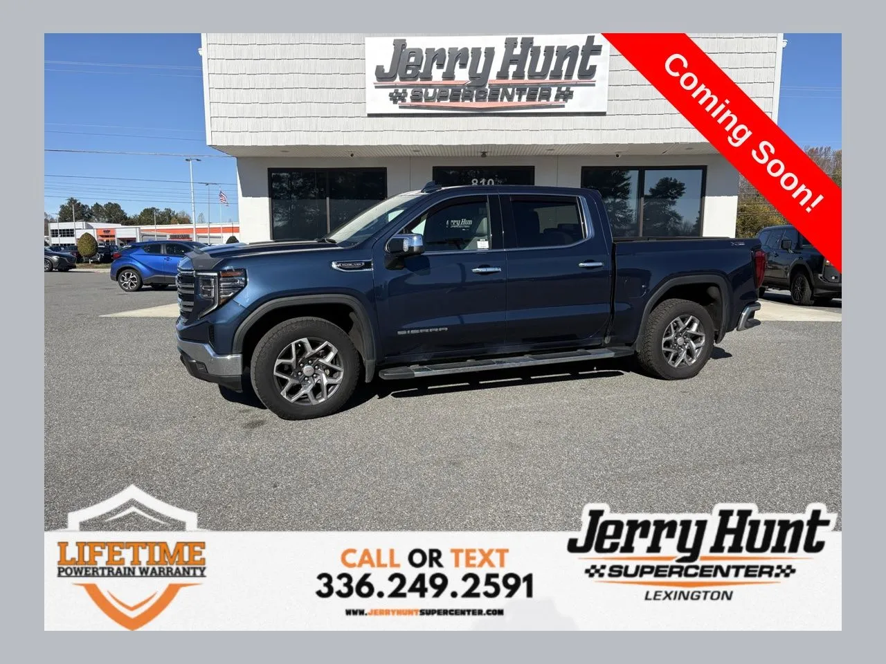 Blue 2022 GMC Sierra 1500 SLT for sale in Lexington, NC