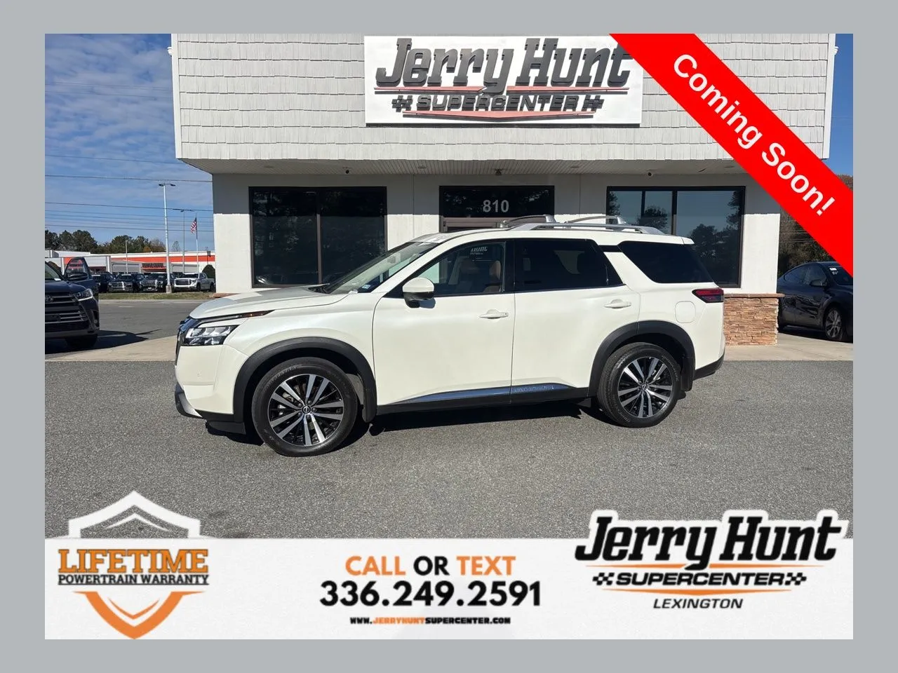 White 2024 Nissan Pathfinder Platinum for sale in Lexington, NC