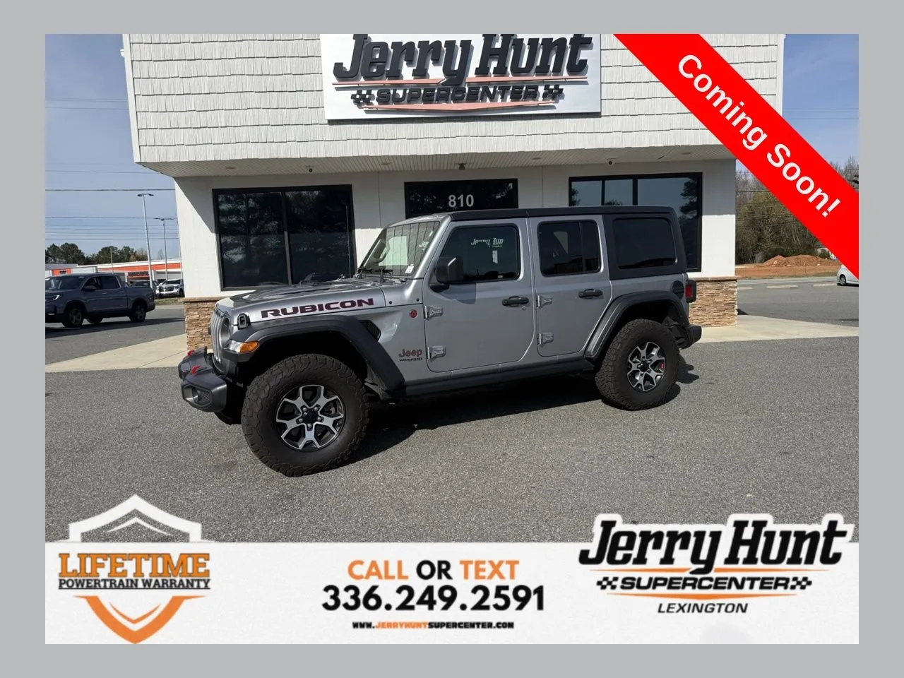 Silver 2021 Jeep Wrangler Unlimited Rubicon for sale in Lexington, NC