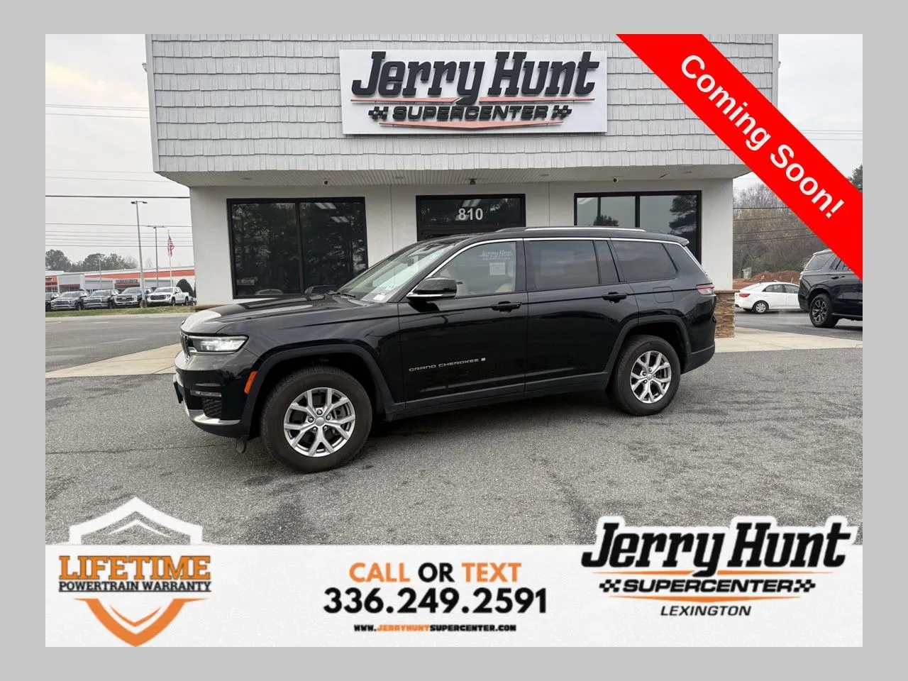Black 2021 Jeep Grand Cherokee L Limited for sale in Lexington, NC