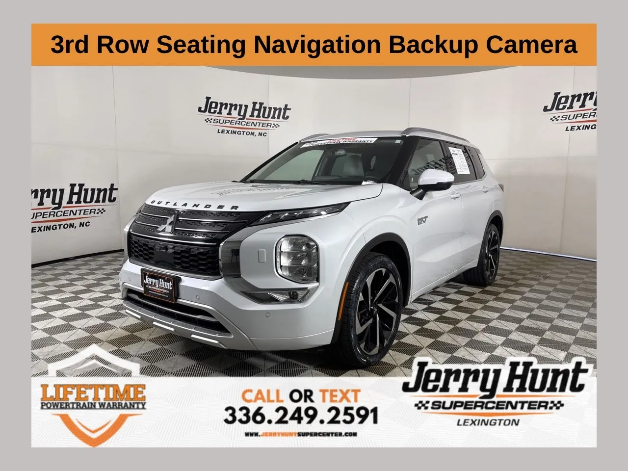 White 2023 Mitsubishi Outlander PHEV SEL for sale in Lexington, NC