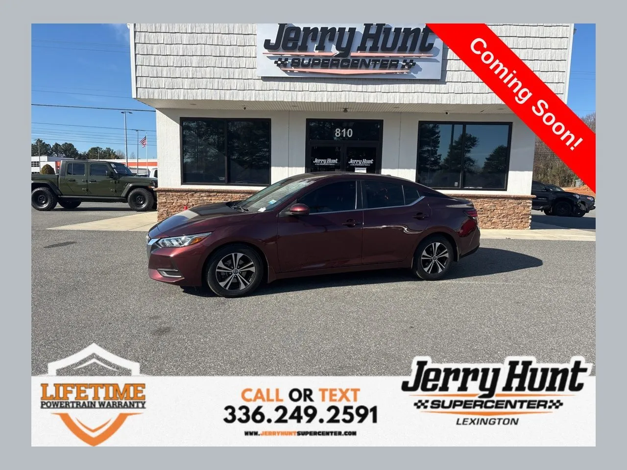 Red 2022 Nissan Sentra SV for sale in Lexington, NC