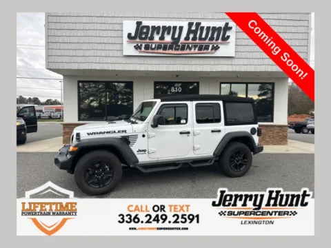 White 2022 Jeep Wrangler Unlimited Sport Altitude for sale in Lexington, NC