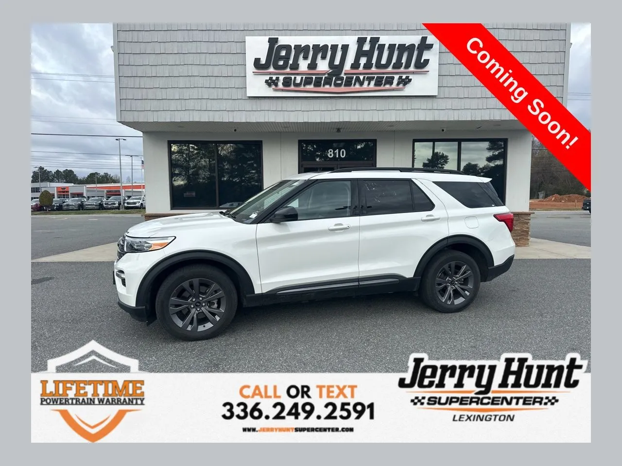 White 2024 Ford Explorer XLT for sale in Lexington, NC