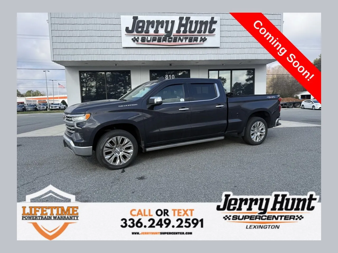 Gray 2023 Chevrolet Silverado 1500 LTZ for sale in Lexington, NC