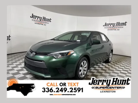 Green 2016 Toyota Corolla L for sale in Lexington, NC
