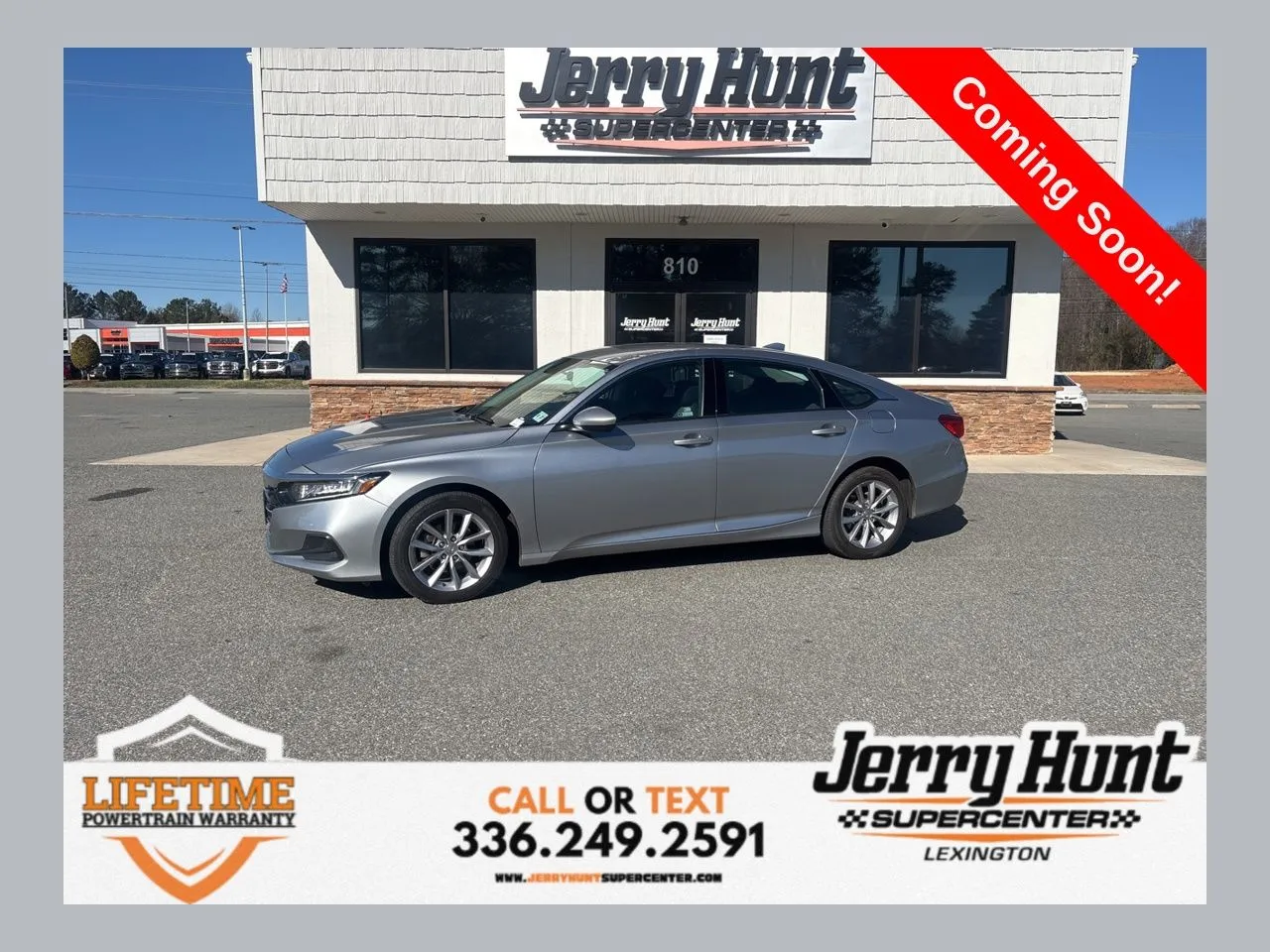 Silver 2022 Honda Accord LX for sale in Lexington, NC