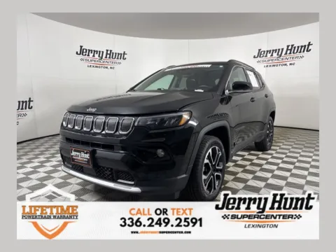 Black 2022 Jeep Compass Limited for sale in Lexington, NC