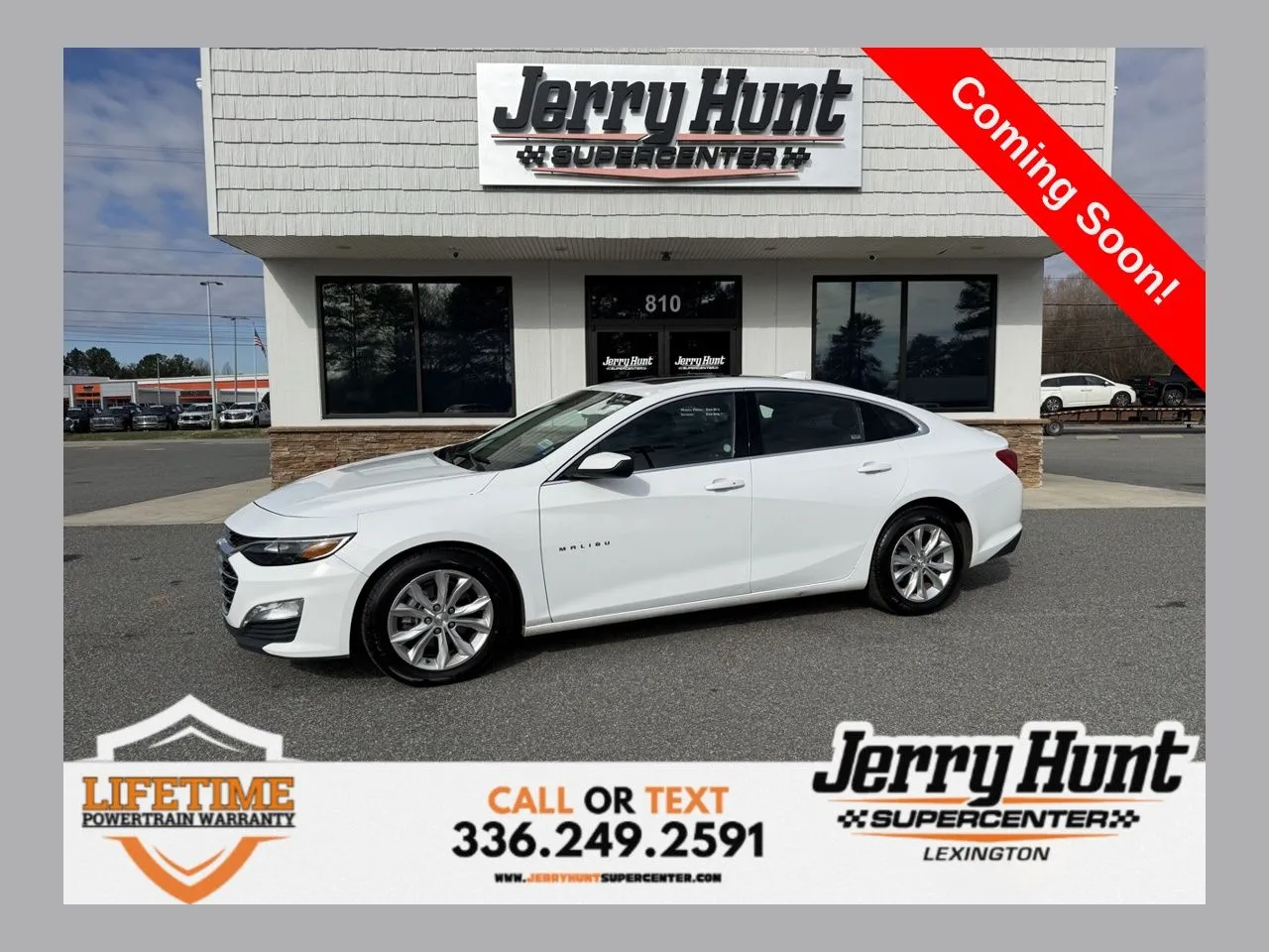 White 2024 Chevrolet Malibu LT for sale in Lexington, NC