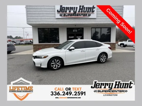 White 2025 Honda Civic LX for sale in Lexington, NC
