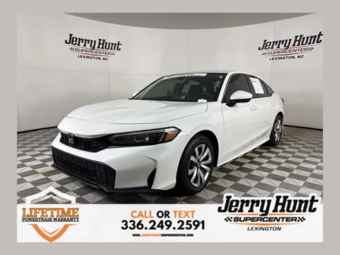 White 2025 Honda Civic LX for sale in Lexington, NC