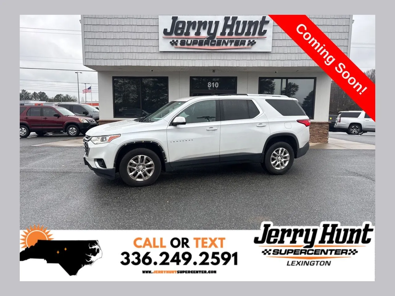 White 2018 Chevrolet Traverse LT for sale in Lexington, NC