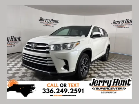 White 2019 Toyota Highlander LE for sale in Lexington, NC