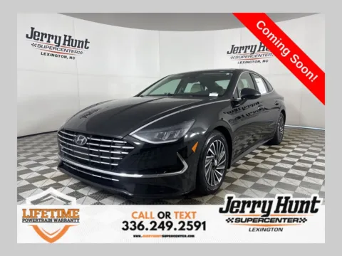 Black 2021 Hyundai Sonata Hybrid SEL for sale in Lexington, NC