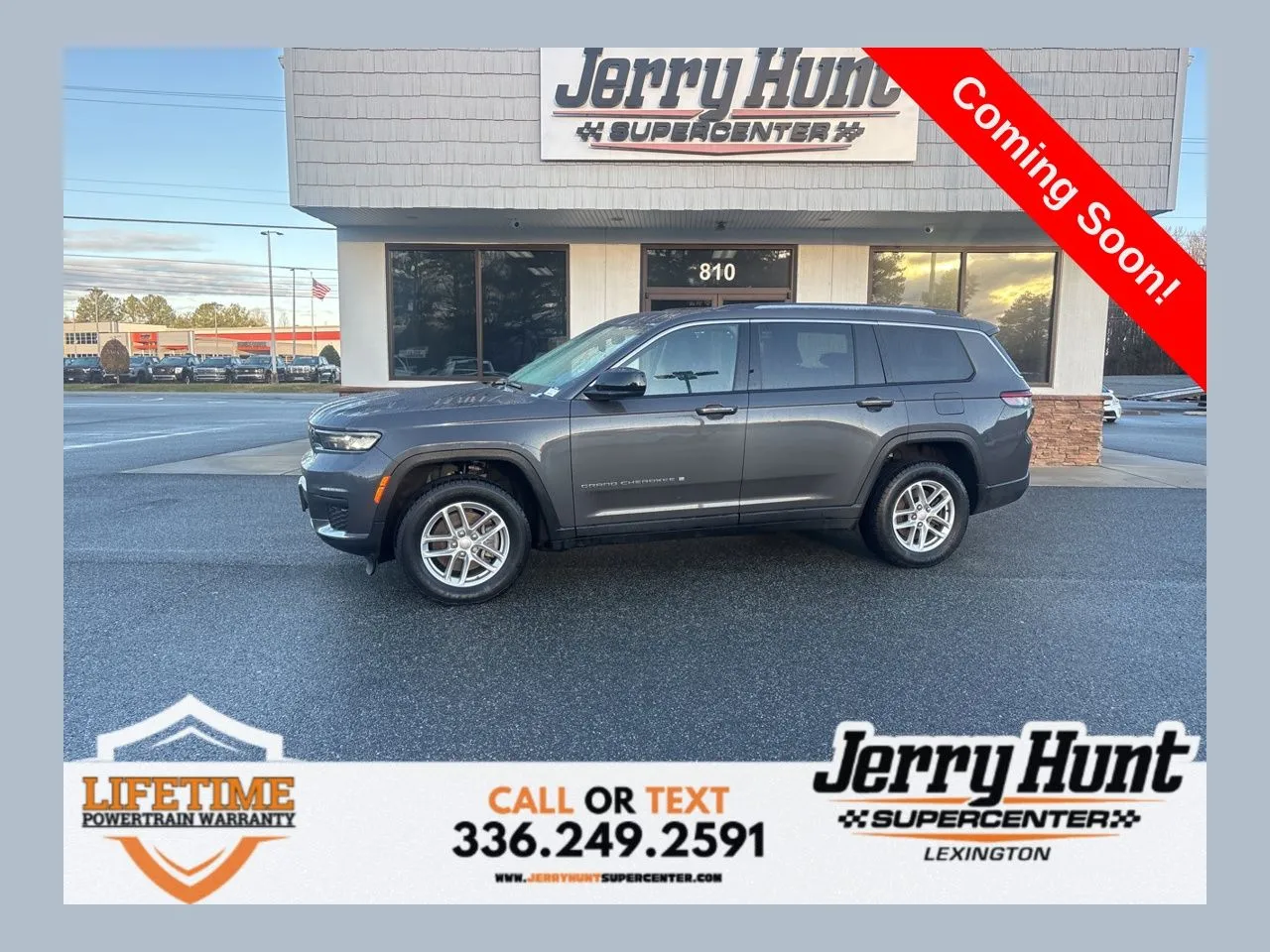 Gray 2023 Jeep Grand Cherokee L Laredo for sale in Lexington, NC