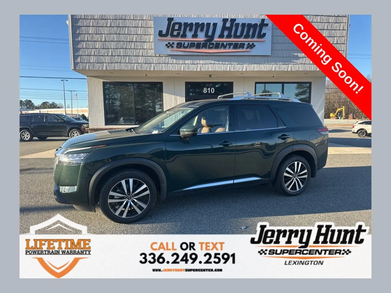 Green 2024 Nissan Pathfinder Platinum for sale in Lexington, NC