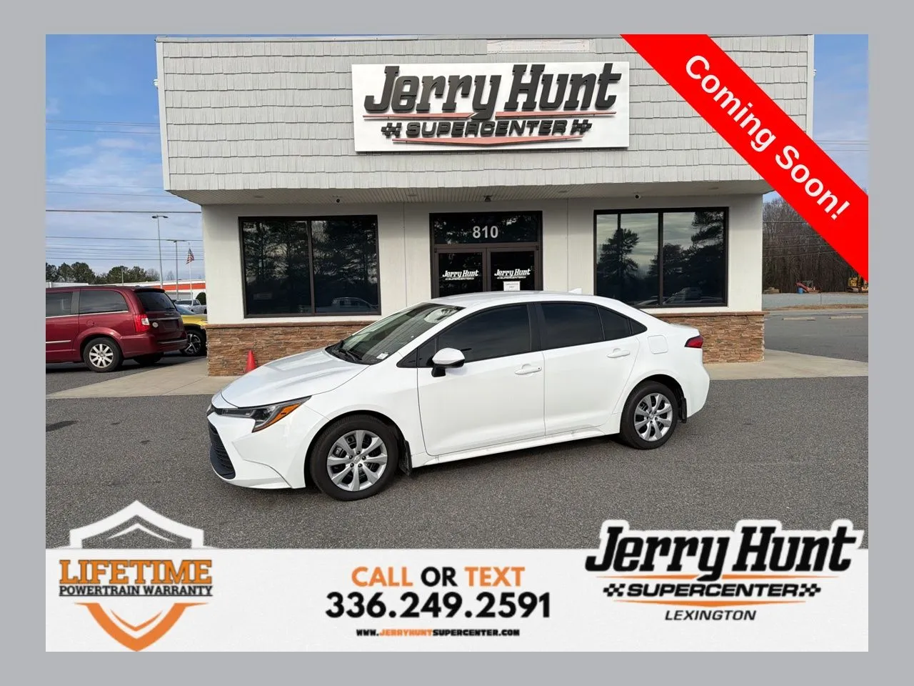 White 2025 Toyota Corolla LE for sale in Lexington, NC