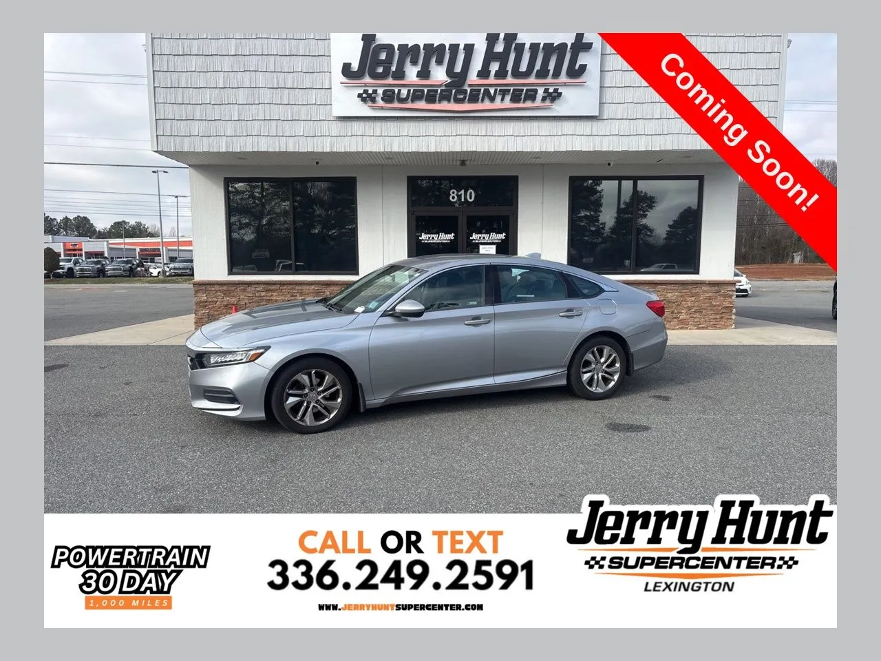 Silver 2018 Honda Accord LX for sale in Lexington, NC