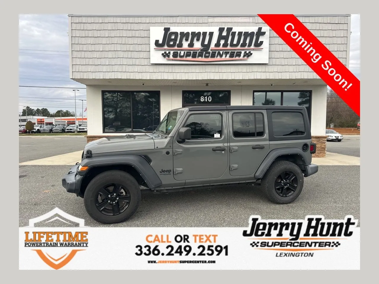 Gray 2021 Jeep Wrangler Unlimited Sport Altitude for sale in Lexington, NC