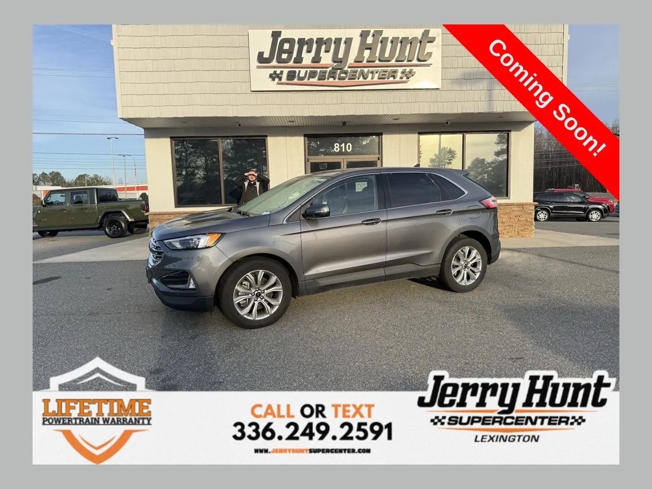 Gray 2024 Ford Edge Titanium for sale in Lexington, NC