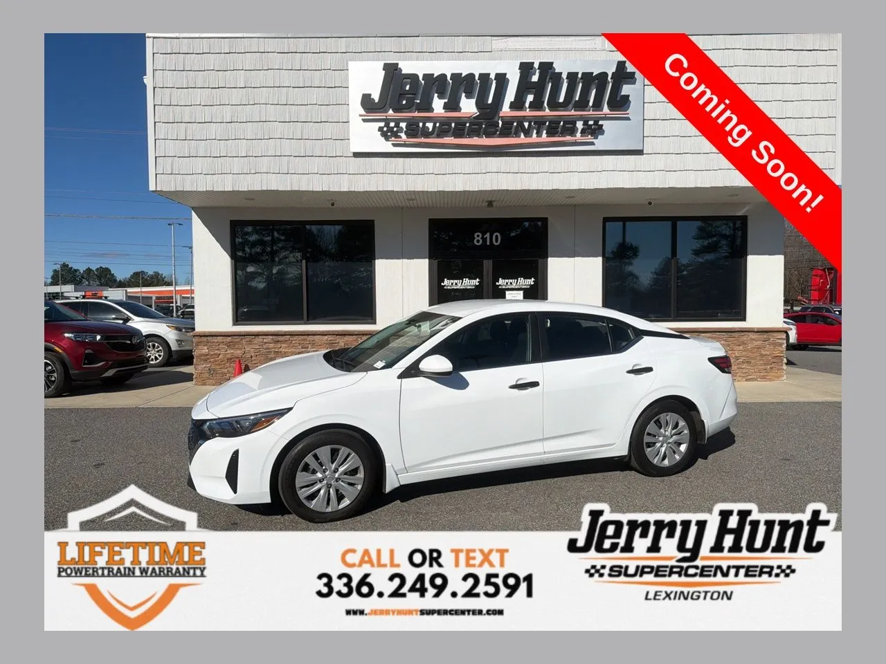 White 2024 Nissan Sentra S for sale in Lexington, NC