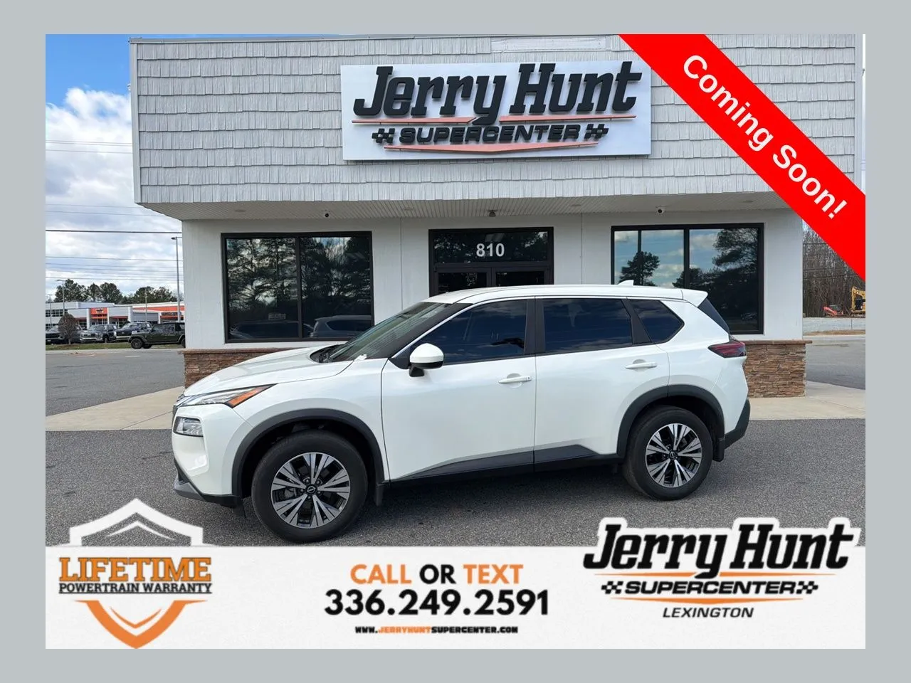 White 2023 Nissan Rogue SV for sale in Lexington, NC