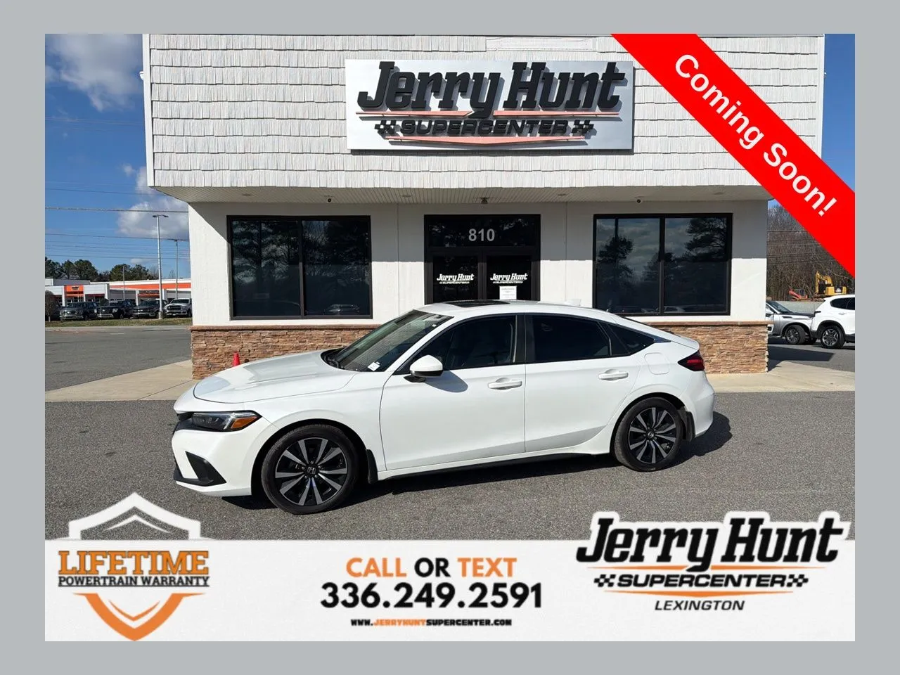 White 2024 Honda Civic EX-L for sale in Lexington, NC