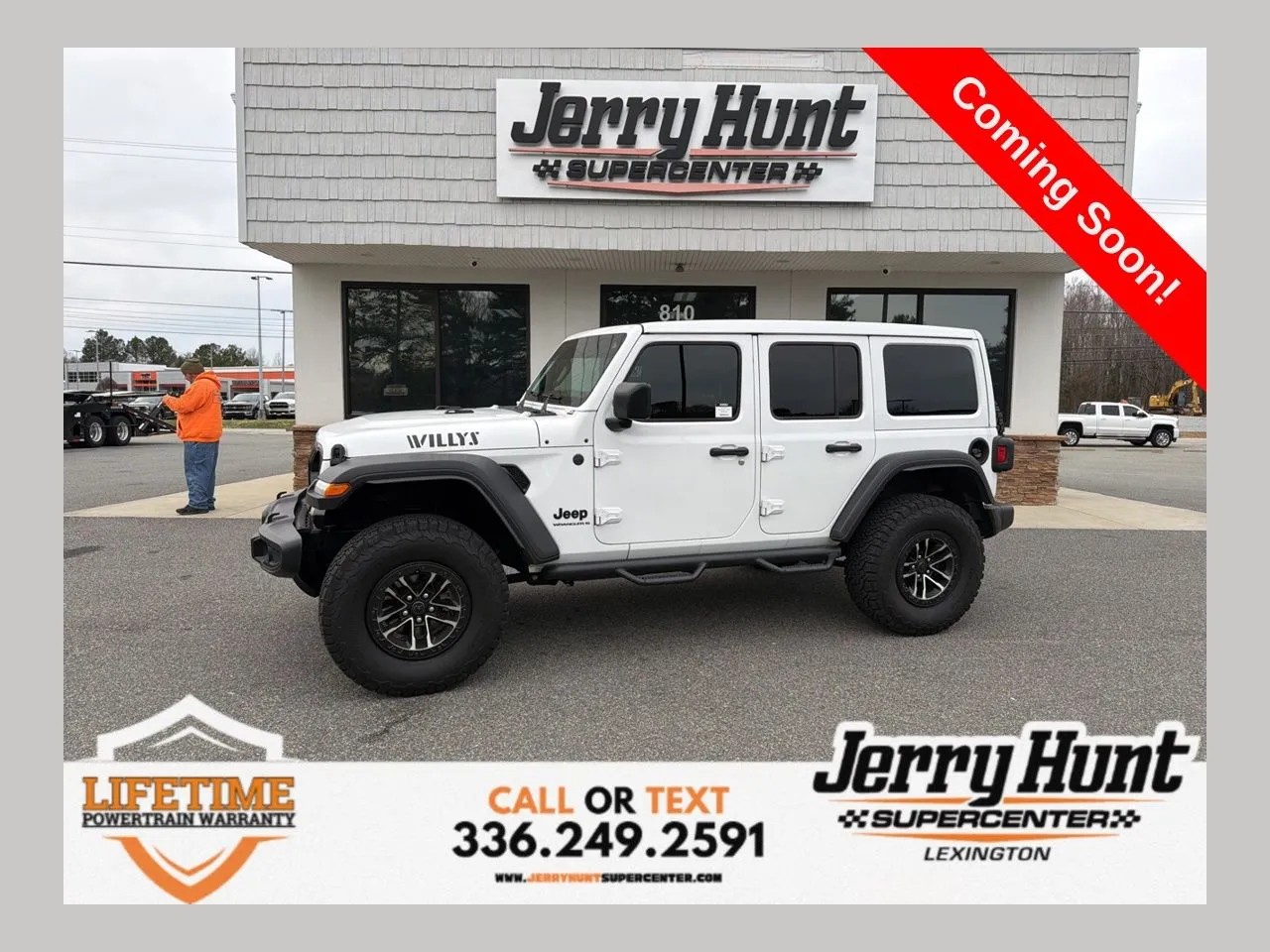 White 2024 Jeep Wrangler Willys for sale in Lexington, NC