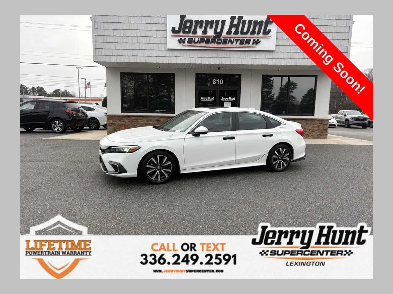 White 2024 Honda Civic EX for sale in Lexington, NC