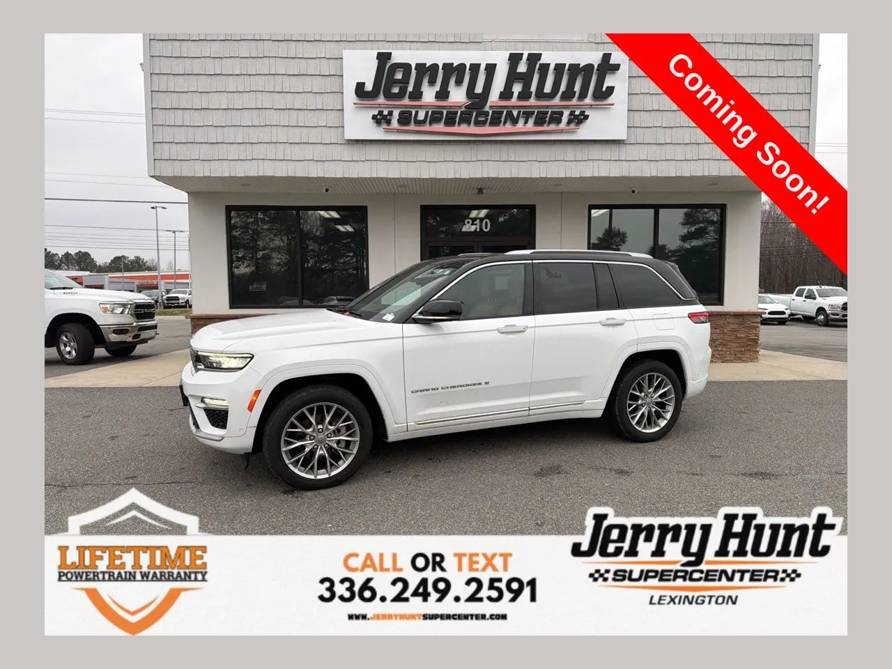 White 2022 Jeep Grand Cherokee Summit for sale in Lexington, NC
