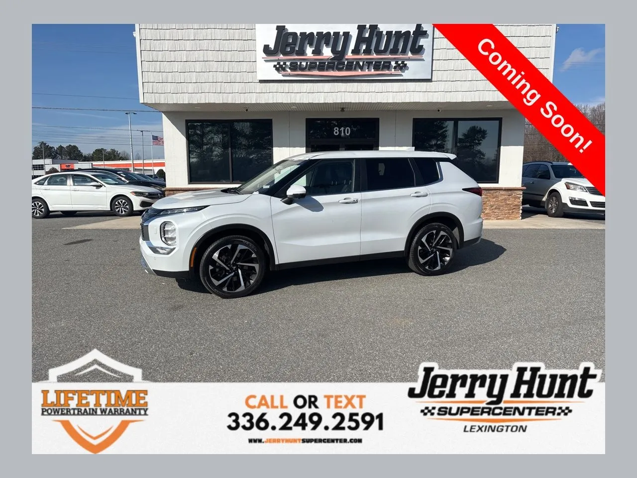 White 2024 Mitsubishi Outlander SE for sale in Lexington, NC