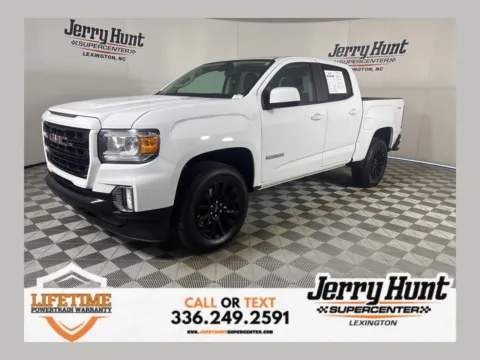 White 2022 GMC Canyon Elevation for sale in Lexington, NC