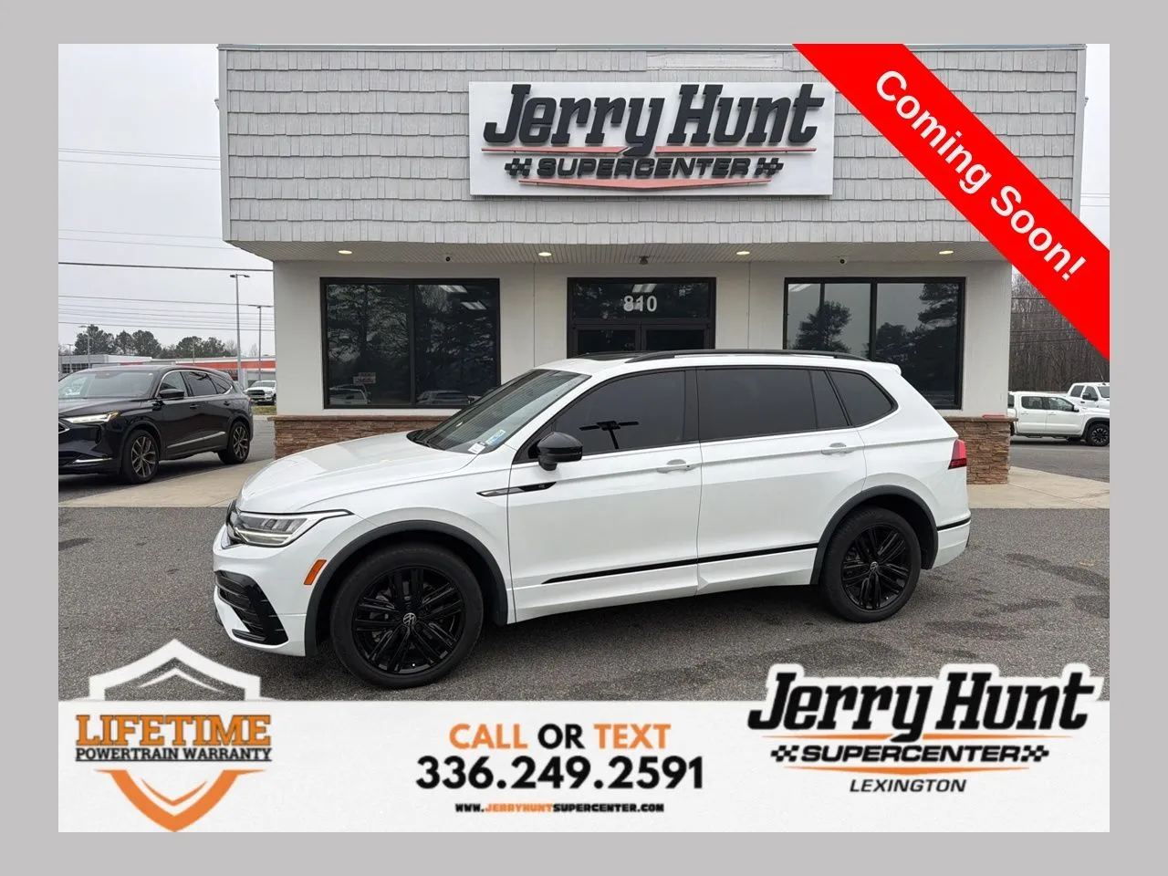 White 2022 Volkswagen Tiguan 2.0T SE R-Line Black for sale in Lexington, NC