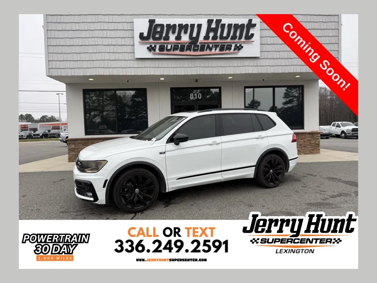 White 2021 Volkswagen Tiguan 2.0T SE R-Line Black for sale in Lexington, NC