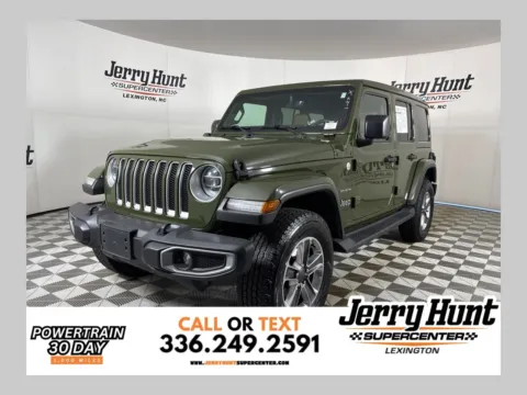 Green 2021 Jeep Wrangler Unlimited Sahara for sale in Lexington, NC