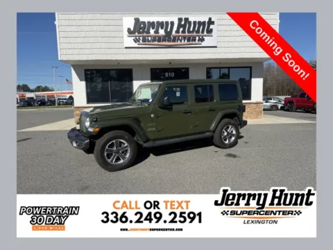 Green 2021 Jeep Wrangler Unlimited Sahara for sale in Lexington, NC