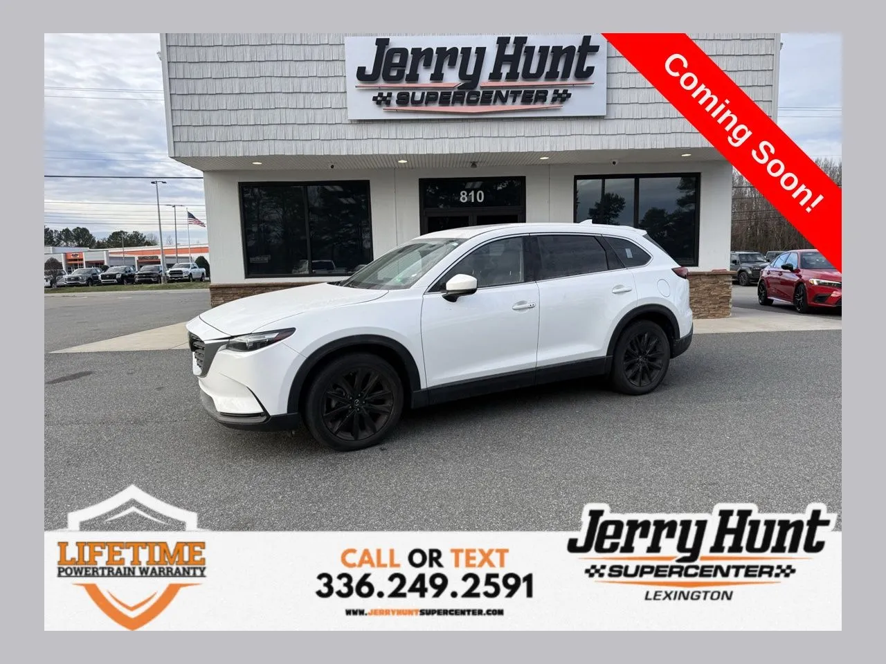 White 2023 Mazda CX-9 Touring Plus for sale in Lexington, NC