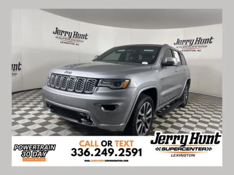Silver 2018 Jeep Grand Cherokee Overland for sale in Lexington, NC