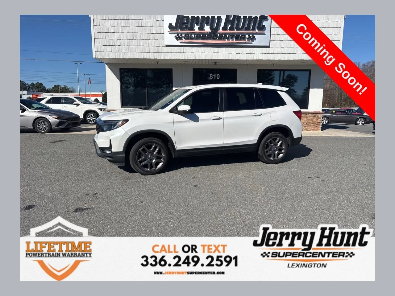 White 2023 Honda Passport EX-L for sale in Lexington, NC