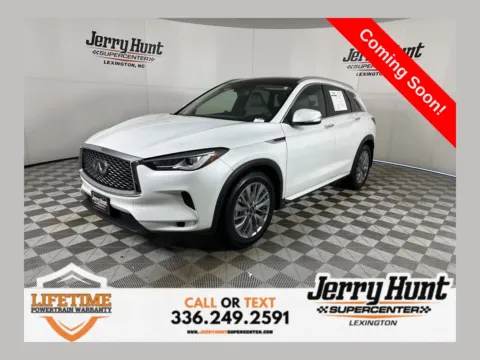 White 2023 INFINITI QX50 LUXE for sale in Lexington, NC