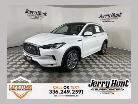 White 2023 INFINITI QX50 LUXE for sale in Lexington, NC