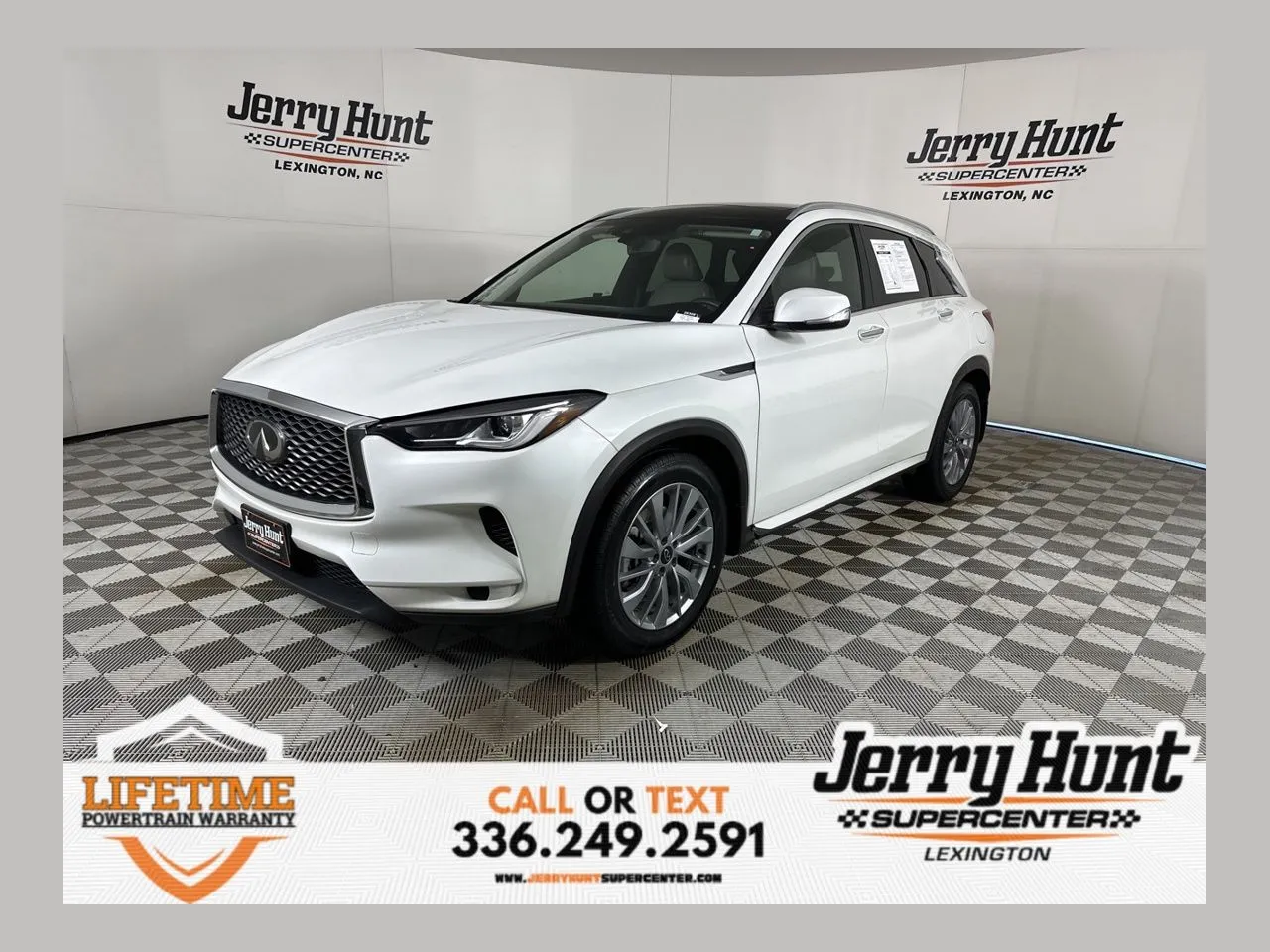 White 2023 INFINITI QX50 LUXE for sale in Lexington, NC