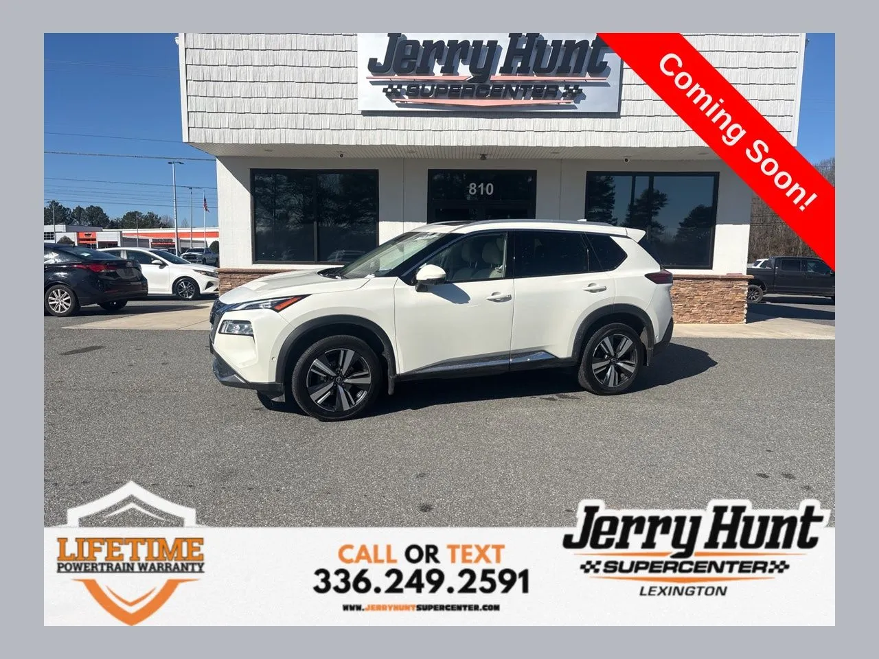 White 2023 Nissan Rogue SL for sale in Lexington, NC