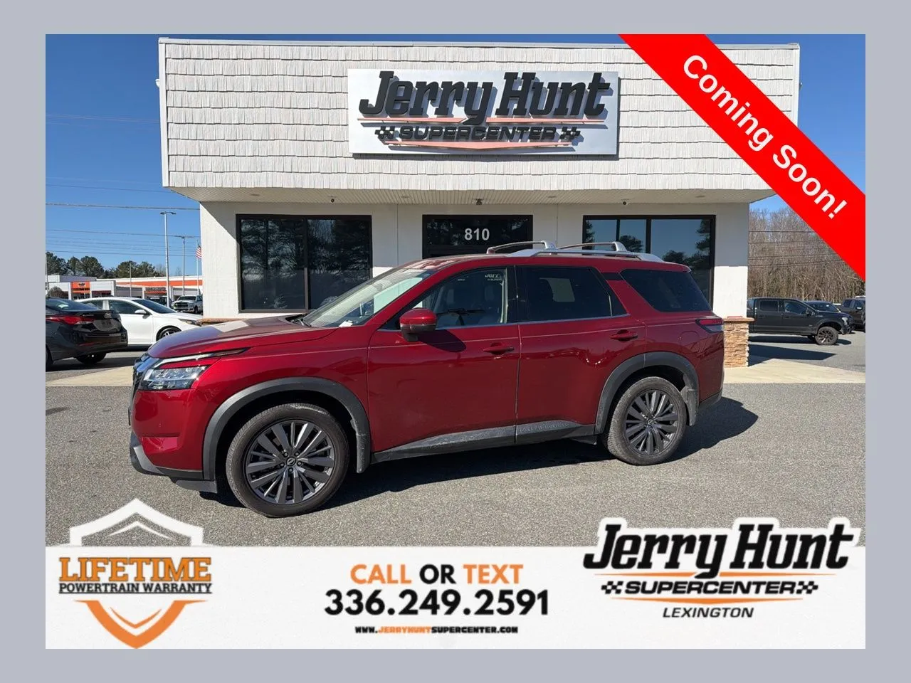 Red 2023 Nissan Pathfinder SL for sale in Lexington, NC